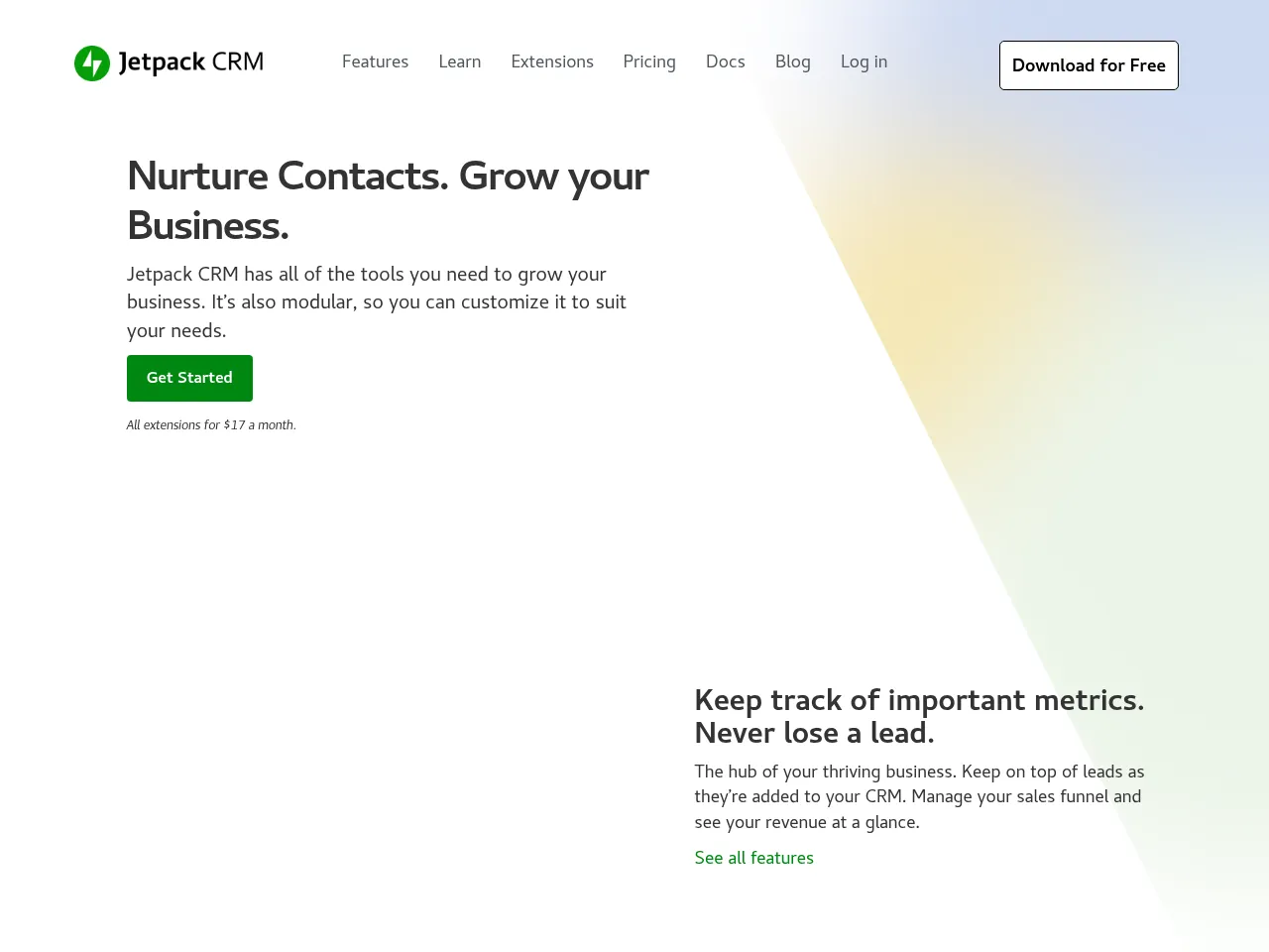 Jetpack CRM Screenshot