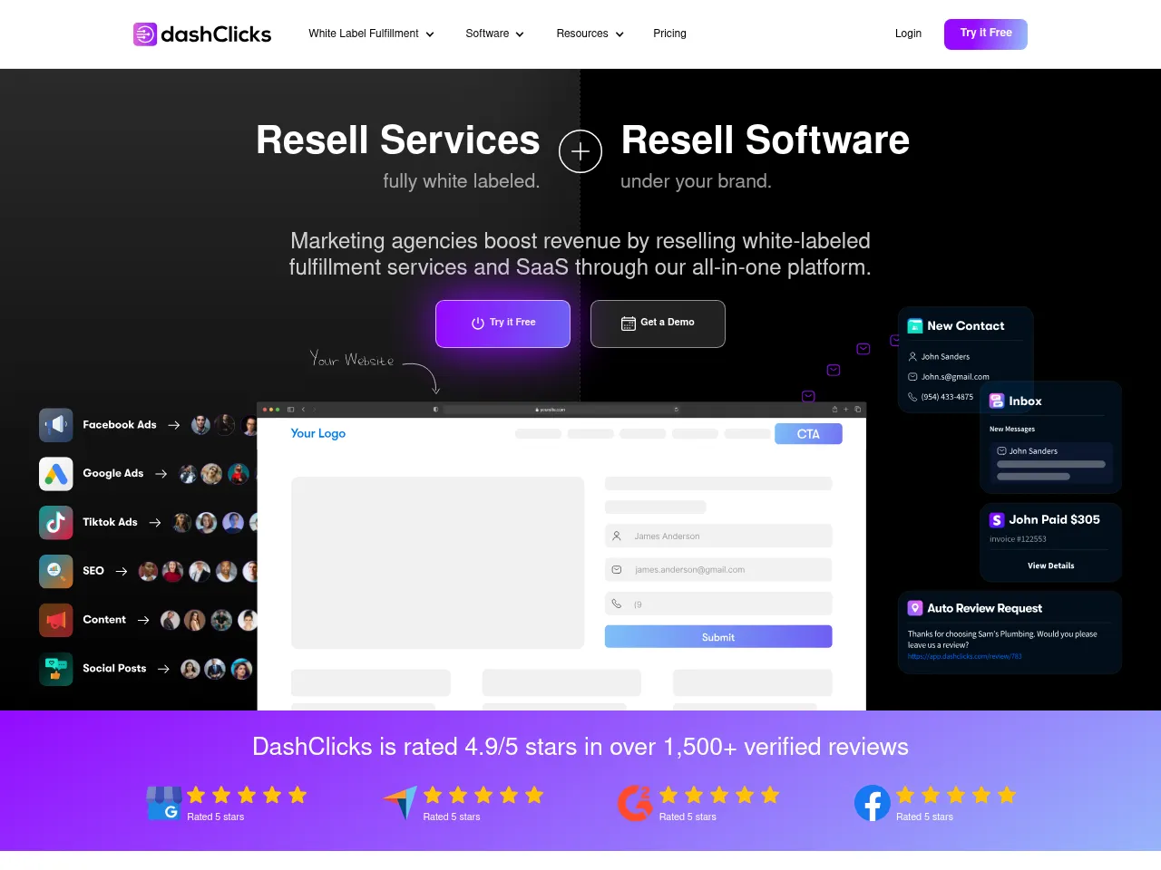 DashClicks Screenshot