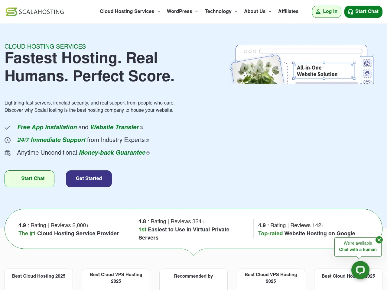 ScalaHosting Screenshot
