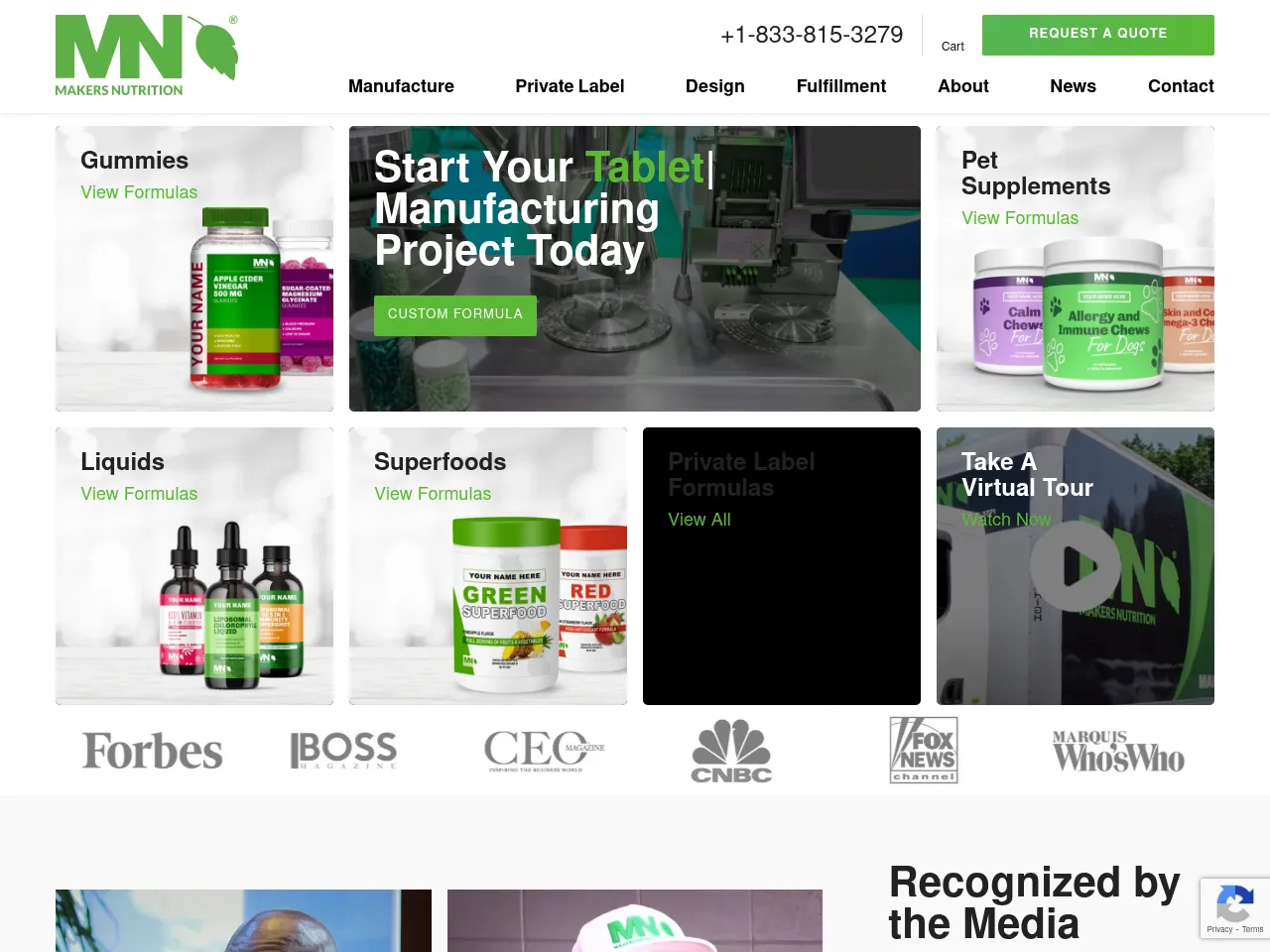 Makers Nutrition Screenshot