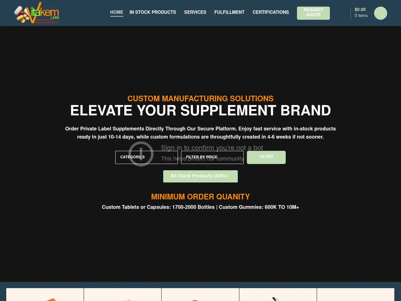 Vitakem Nutraceutical Screenshot
