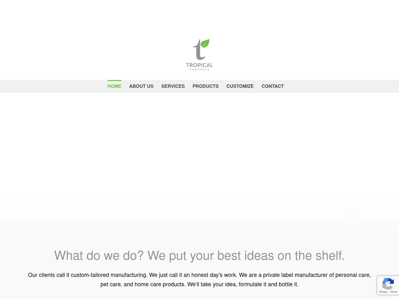 Tropical Products Screenshot