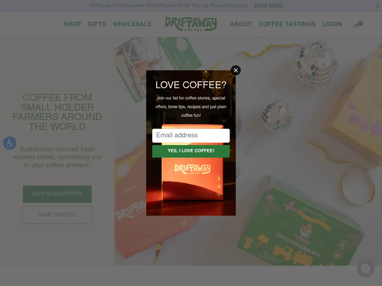 Driftaway Coffee Screenshot
