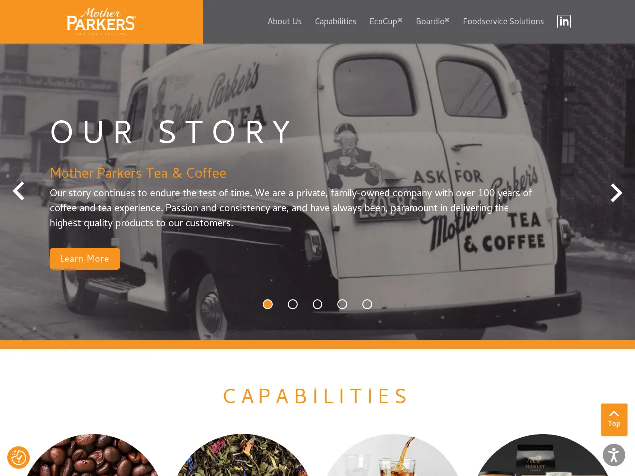 Mother Parker's Coffee & Tea Screenshot