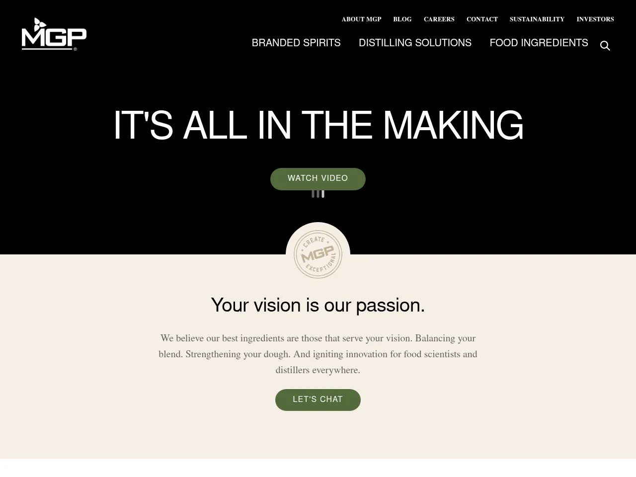 MGP Ingredients Screenshot